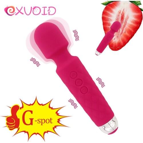 EXVOID Magic Wand Strong Vibration Clitoris Stimulator G-spot Body Massager AV Stick Vibrator Sex Toys for Women Adult Products