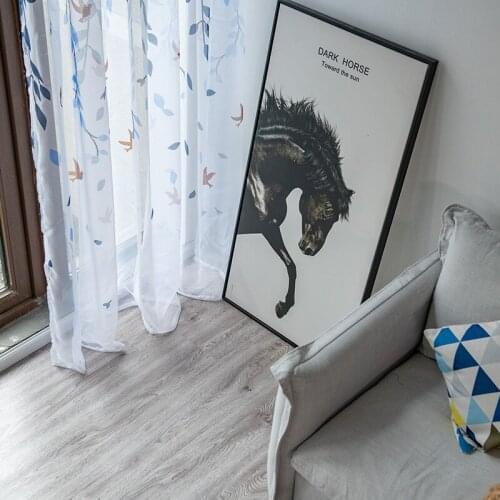 1pc Willow Modern Tulle Curtains For Living Room Bedroom Bird Printed Voile Sheer Curtains For Window Tulle Curtains Drapes