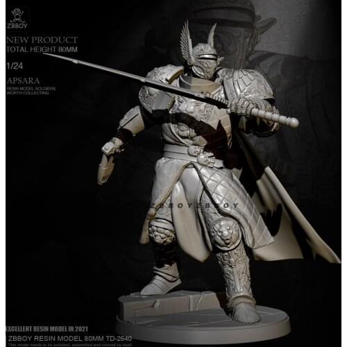 H75mm 1/24 Resin model kits figure beauty colorless and self-assembled TD-2640