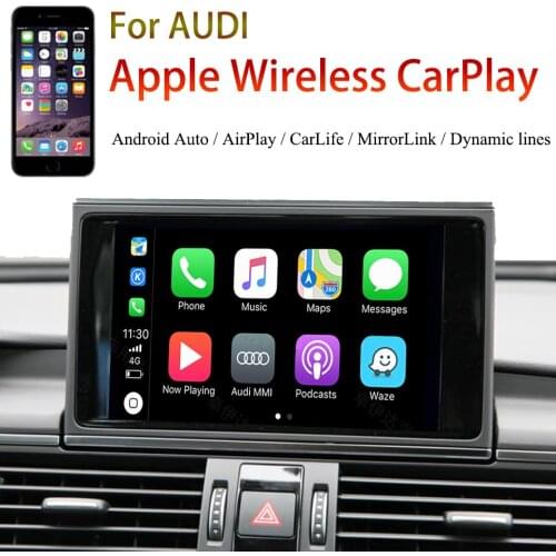 Wifi Wireless Apple Carplay Module Box For Audi A1 Q3 2013-2018 Android Auto Mirror Car play Support Front/Rear Camera Adapter