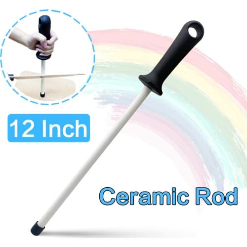Musats 6/8/10/12 Inch Ceramic(zirconia) Rod Knife Sharpener High Quality Sharpening Steel Sharpener Stone For Chefs Steel Knives