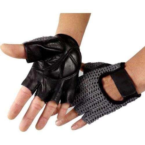 Cycling Gloves Men Half Finger Sweat Absorption Breathable Outdoor Autumn Winter Bike Riding Sports Fitness Handwear