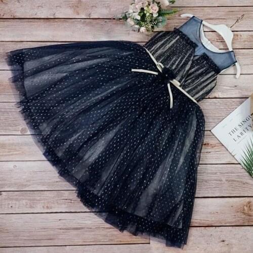 Princess Birthday Party Dress Sequined Formal Evening Wedding Dress for girls kids Age of 4-8 Years