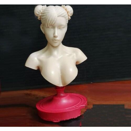 Hot Sales 1/6th White Unpainted Female Half Chest Bust Base Platform For Usual 12 inch Doll Soldier Collection