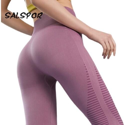 SALSPOR Gym Leggings Sport Women Fitness Sexy Work Out Legging Femme Running Tights Pants High Waist Push Up Active Clothing