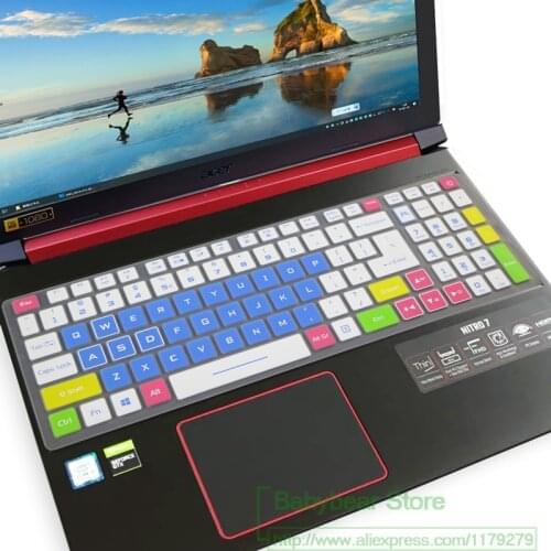 Silicone Laptop Keyboard Cover skin Protector For Acer Predator Triton 300 PT315-53 PT315-52 PT315-51 PH315-52 PH317-53 AN515-54