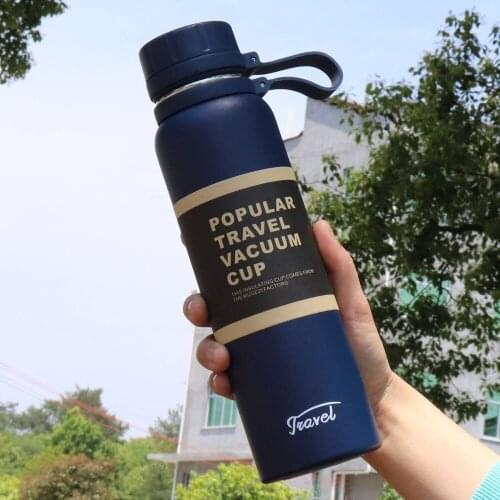 1100ml/850ml/650ml Double Stainless Steel Sport Vacuum Flask Outdoor Climbing Fitness Thermal Bottle Coffee Tea Insulation Cup