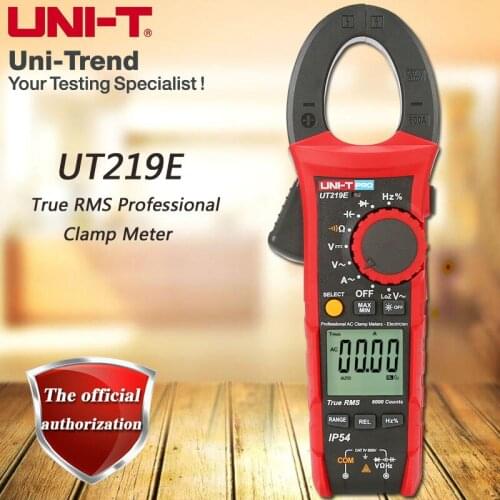 UNI-T UT219E AC/DC 600A True RMS Clamp Ammeter, Auto / Manual Range Analog / Backlight