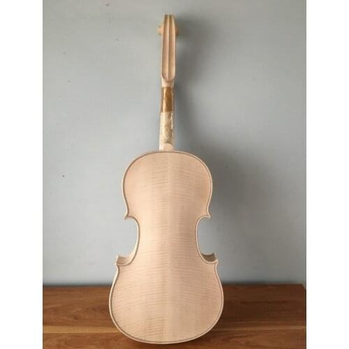 16.5" viola flamed maple back Stradi model unvarnished white viola NO.2