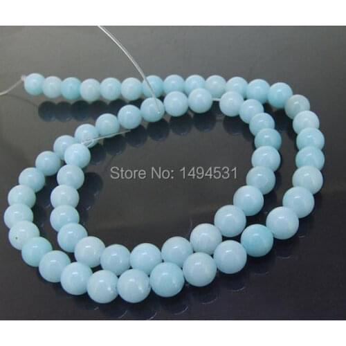 Hig- Quality - Round 8MM Stone Gem Loose Beads One Strand 15 Inches - Free Shipping