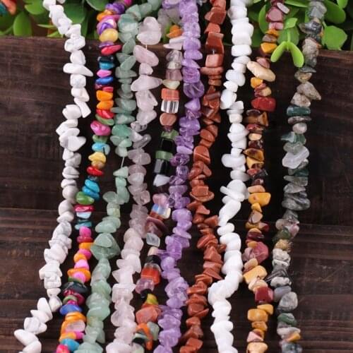 1pc diy Gravel semi-finished handmade beaded earrings ear hooks bracelet necklace beaded material