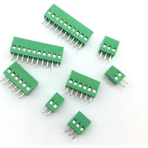 10pcs KF128 2.54mm PCB Mini Screw Terminal Block KF128-2.54 2P 3P 4P 5P 6P 7P 8P 9P 10P 12P 14P 16P Splice Terminal wholesale