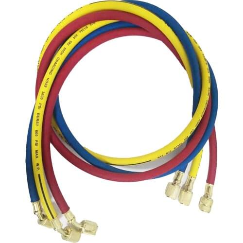 3pcs Refrigeration Charging Hose AC Charging Hose Set For Air Condition Refrigerant R22 134A 410A Dropshipping