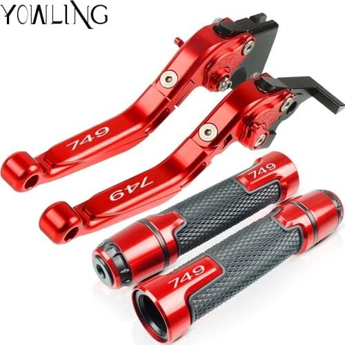 Motorcycle Accessories Brake Clutch Levers and Handlebar Hand Grips ends For Ducati 749 Superbike 749 /S/R 2003 2004 2005 2006