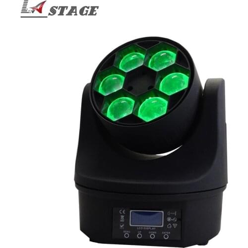 Free Shipping Dj Lights LED Mini Bee Eye Led Moving Head Light Beam Effect 6x15W RGBW 4IN1 LED Lamp 11/14CH