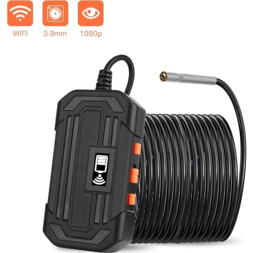 Wirelessly Fidelity Connected Industrial Endoscopy Borescope Inspection Camera Built-in 6pcs Dimmable Adjustable Brightness LEDs