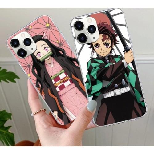 Janpan Anime Demon Slayer For Xiaomi Mi 11 11i 10 10T Lite POCO X3 NFC M3 Redmi Note 10 9 Pro 10S 9S 9T 8T 9A 9C 8A 8 Funds Case