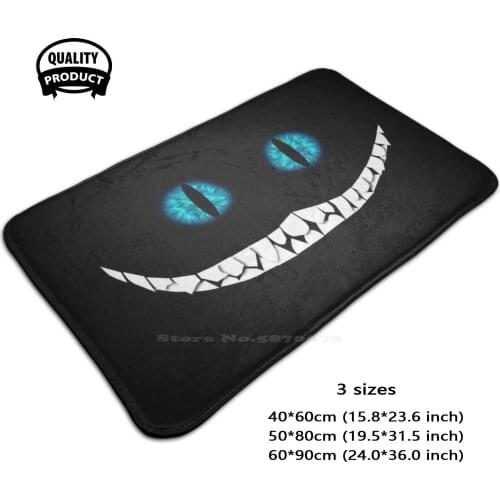 Cheshire Cat 3D Household Goods Mat Rug Carpet Foot Pad Cat Animal Alice In Movie Kids Retro Cartoon Eyes Face Geek Nerd Geeky