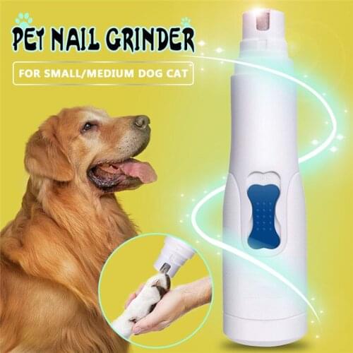 Electric Pet Paws Nail Grinder Professional Auto Dog Cat Grooming Claw Nail Clippers Trimmer Battery-powered Manicure Care Tools