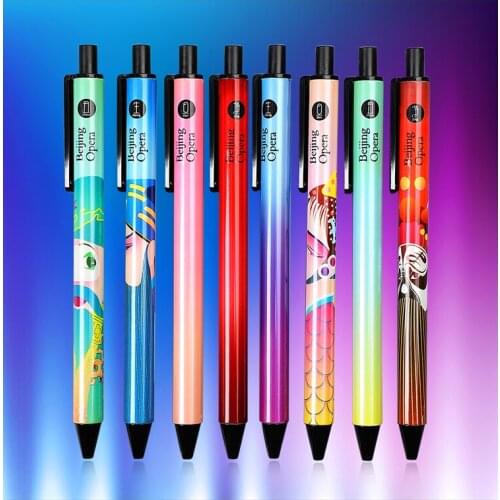 16pcs Luxury Quality Fashion Business Office Brand Peking Opera Gel Pen For Student School Supplies signature Pen AGP87921