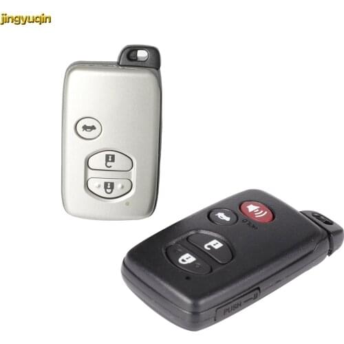 Jingyuqin Smart Remote Car Key Shell Fob Case For Toyota Camry Highlander RAV4 Aurion Avalon Landcruiser 3/4 Buttons