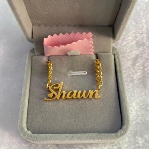 Cuban Chain Custom Name Necklace For Women Men Stainless Steel Personalized Choker Necklace Jewelry Christmas Gift Collier Femme