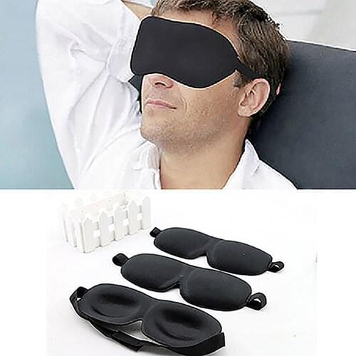 Hot Sales!! Travel Sleep Eye Masked 3D Memory Foam Padded Shade Cover Sleeping Blindfold