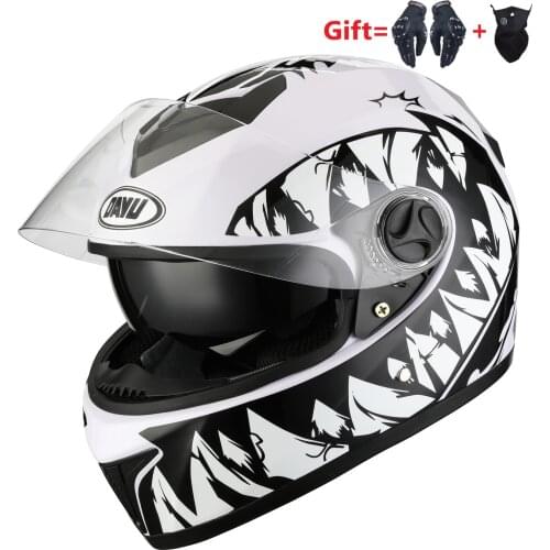 Free 2 Gifs Motorcycle Helmet Dual Lens Full Face Motocross Helmet Motorbike Helmet Double Visors For Man Woman