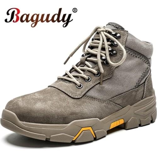 Fashion Winter Leather Casual Boots High Quality Men Motorcycle Boots Plush Warm Mens Ankle Boots Winter Warm Men Shoes Size 48
