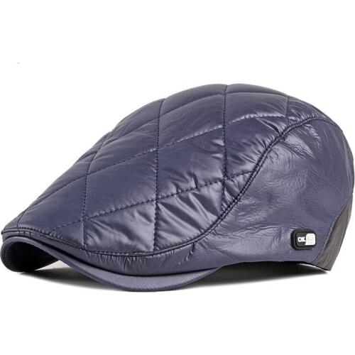 Fibonacci 2020 New Windproof Fabric Newsboy Caps Men Women Beret Plus Thick Velvet Flatcap Autumn Winter Hat Unisex Flat Ivy Hat