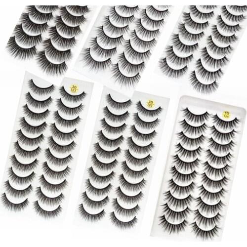 Wholesale Eyelashes 1000 Pairs 3d Mink Lashes Fluffy Fake Eyelashes Bulk Natural Eye Lashes Mink Eyelash Package