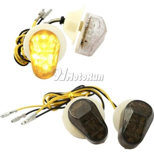 Clear/smoke LED Flush Mount Turn Signals Blinker For Yamaha YZF R1 R6 2002-2013/YZF R6S 2006-2010/FAZER 600 FZ6S/FAZER 1000 FZ1S