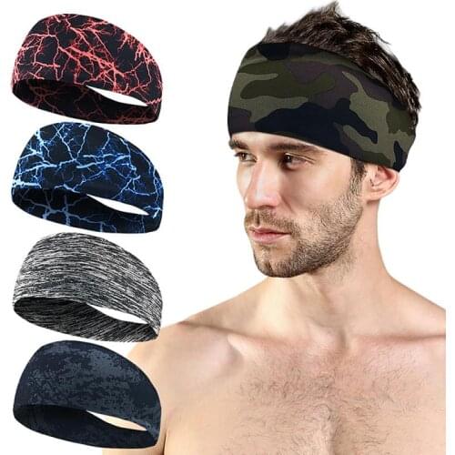 Absorbent Sport Sweat Headband Elastic Sweatband For Men And Women Yoga Hair Bands Head Sweat Bands Gym Sports Sportswear
