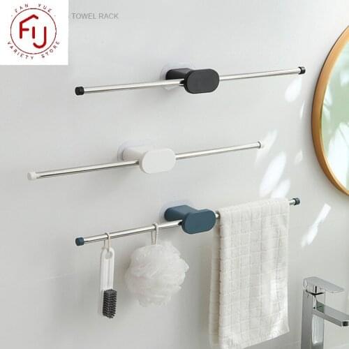 Self-adhesive Towel Holder Rack Kitchen Under Cabinet Towel Cup Paper Hanger Rack Organizer Bathroom Towel Bar Shelf Roll Holder
