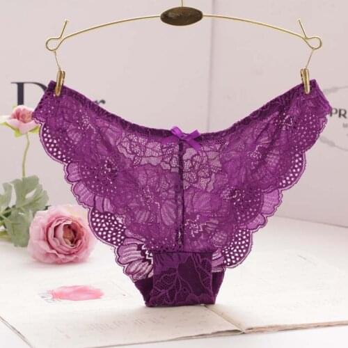 TARI Sexy Lace Panties Womens Underwear Knicker Soft Sheer Gallon Lace Briefs Female tanga bragas XL XXL Big Size Panty 7 color