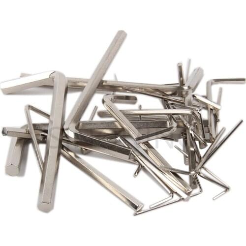 10pcs flat end hex key L wrench standard size 1.5mm 2.5mm for M2 M3 Screw