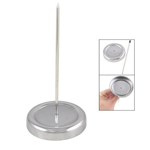 SODIAL(R) 130mm Long Straight Rod Paper Holder Spike Stick Bill Fork for Receipt Counter Desk