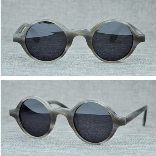 LKK UNISEX Round Glasses Vintage Men Women Sunglasses Oculos De Sol Retro Sunglasses Brand Designer Classic Male Female Eyewear