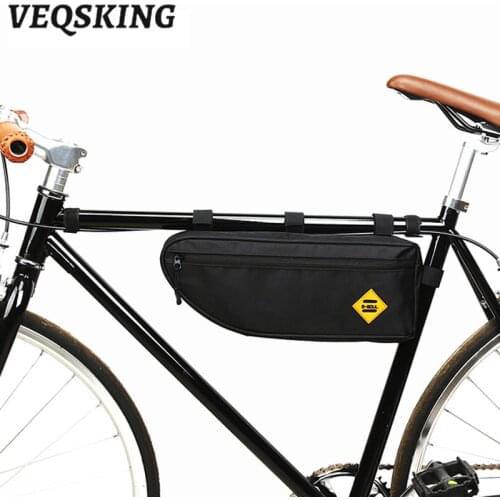 Frame Front Triangle Bike Tube Bags,Waterproof Cycling Riding Bag, MTB Bicycle Handlebar Bag, Rainproof Bicycle Accessories