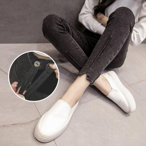 Ladies Skinny Jeans For Pregnant Women Clothes Maternity Pants Pregnancy Leggings Abdominal Pants Stretch Pregnant Jeans