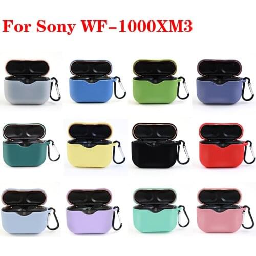 Candy silicon Case For Sony WF-1000XM3 Bluetooth Earphone Cover For Sony WF 1000 XM3 TPU Soft Shel case Charging box