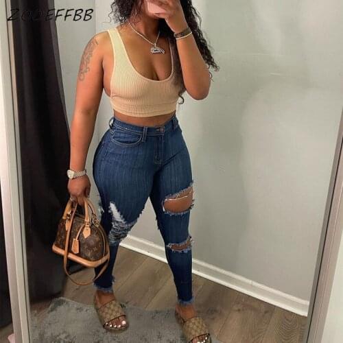 Женские зауженные джинсы ZOOEFFBB China At AliExpress