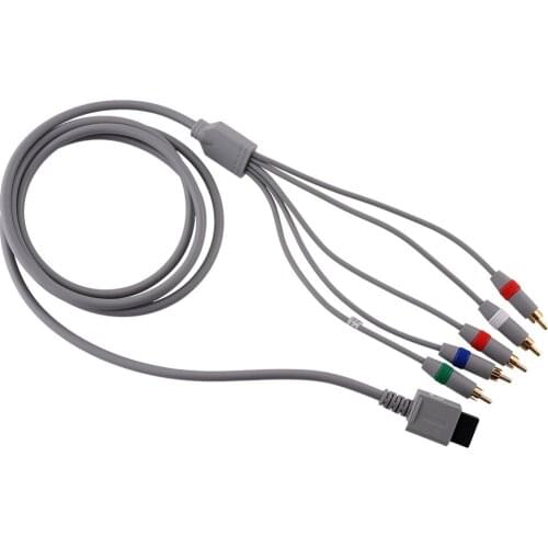120pcs/lot DHL Shipping Component HD HDTV AV Adapter Cable Audio Video 5 RCA For Nintendo Wii
