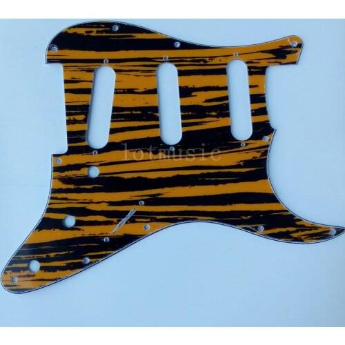 4 pcs New 3-Ply Yellow Sallow Pickguard for Fender ST Strat Guitar Replacement