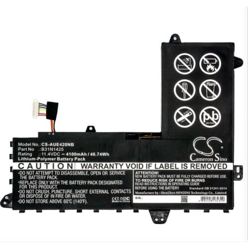 Cameron Sino 4100mah battery for ASUS E402MA EeeBook E402MA EeeBook E402MA-WX0001H 0B200-01400100 B31N1425
