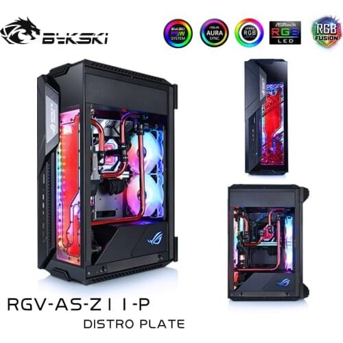 BYKSKI Acrylic Board Water Channel Solution use for ASUS ROG Z11 Case / Kit for CPU and GPU Block / Instead Reservoir