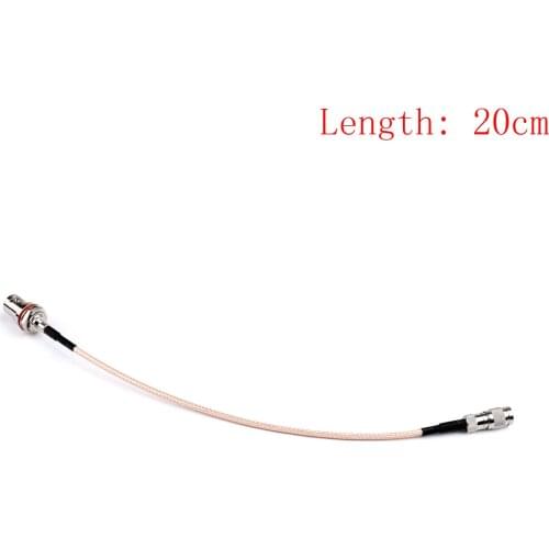 Artudatech 20CM BNC Female Bulkhead Oring to DIN 1.0/2.3 Male Straight RG179 Pigtail Cable