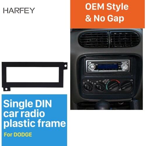 Harfey 183*53mm one Din Car Radio Fascia DVD Frame Auto Stereo Refitting Trim Kit Dashboard For Dodge CHRYSLER JEEP PLYMOUTH
