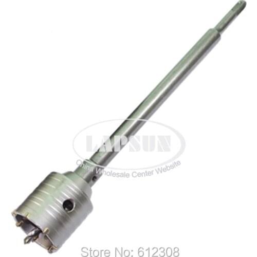 Dia 50mm Wall Impact Drill Bit Set Tool Kit Hole Saw Gun Cutter + SDS Plus Hammer Core Arber Shaft For Wall Masonry Stone