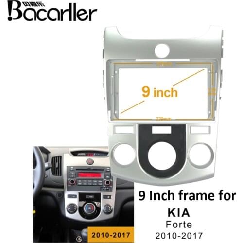 Double Din Car Stereo Radio Fascia Panel Frame Trim Dash Face Plate Installation Kit For KIA Cerato Forte 2009-2012